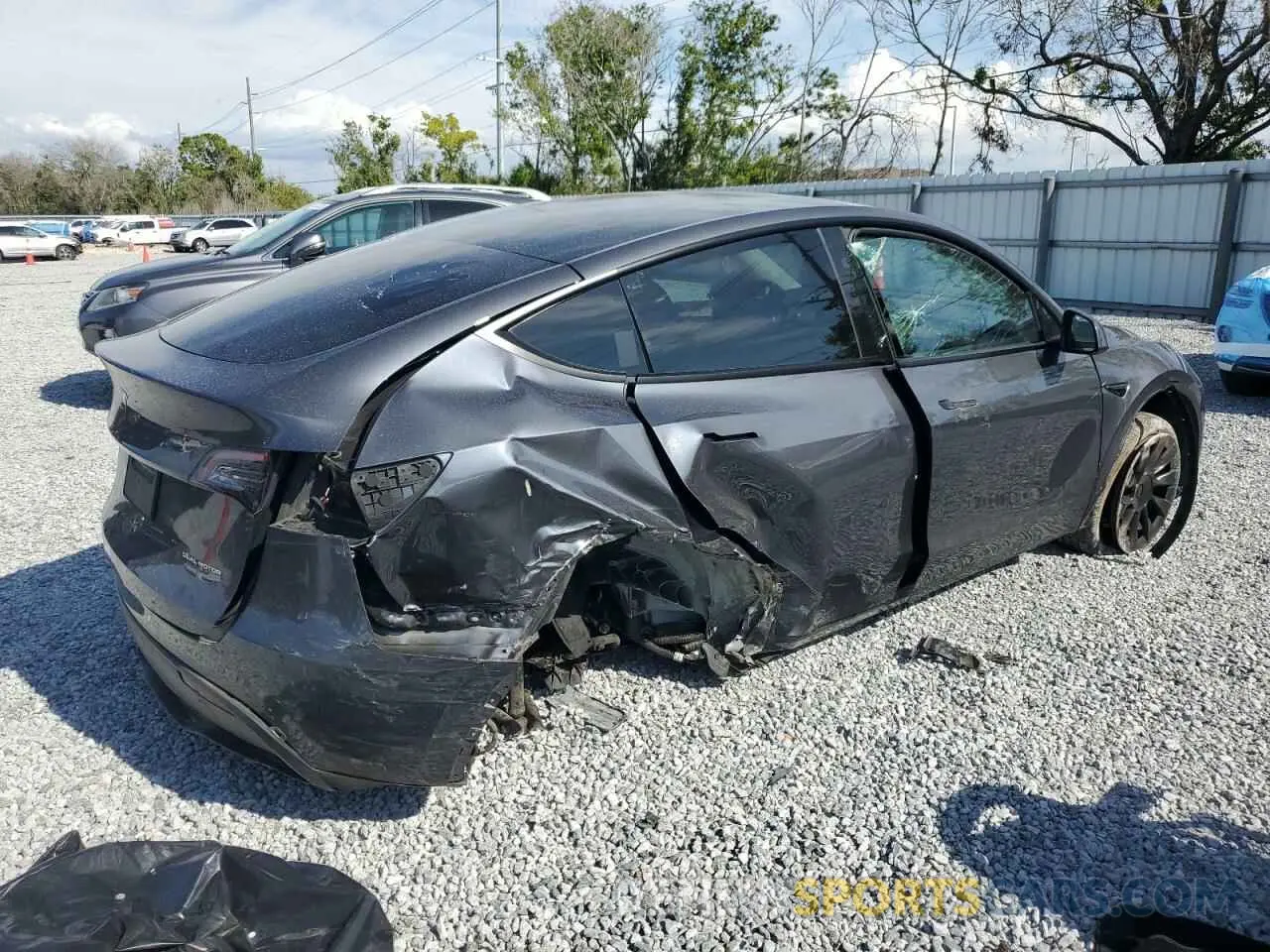 3 Photograph of a damaged car 7SAYGAEE3PF874317 TESLA MODEL Y 2023