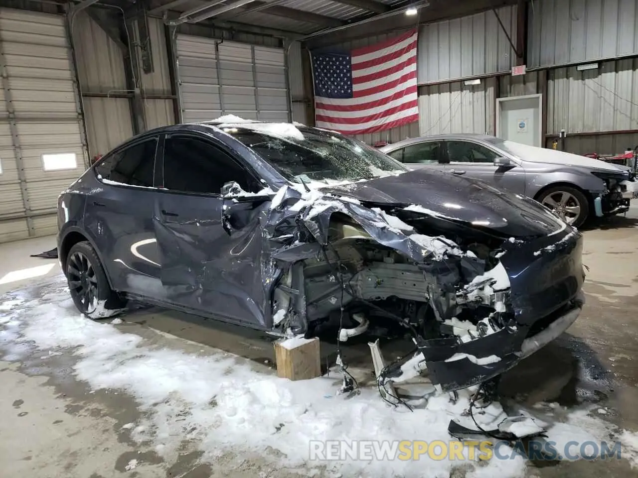 4 Фотография поврежденного автомобиля 7SAYGAEE3PF968231 TESLA MODEL Y 2023