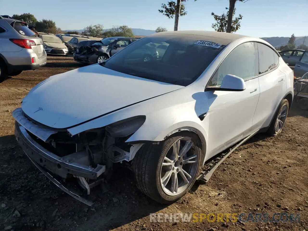 1 Photograph of a damaged car 7SAYGAEE3PF970884 TESLA MODEL Y 2023