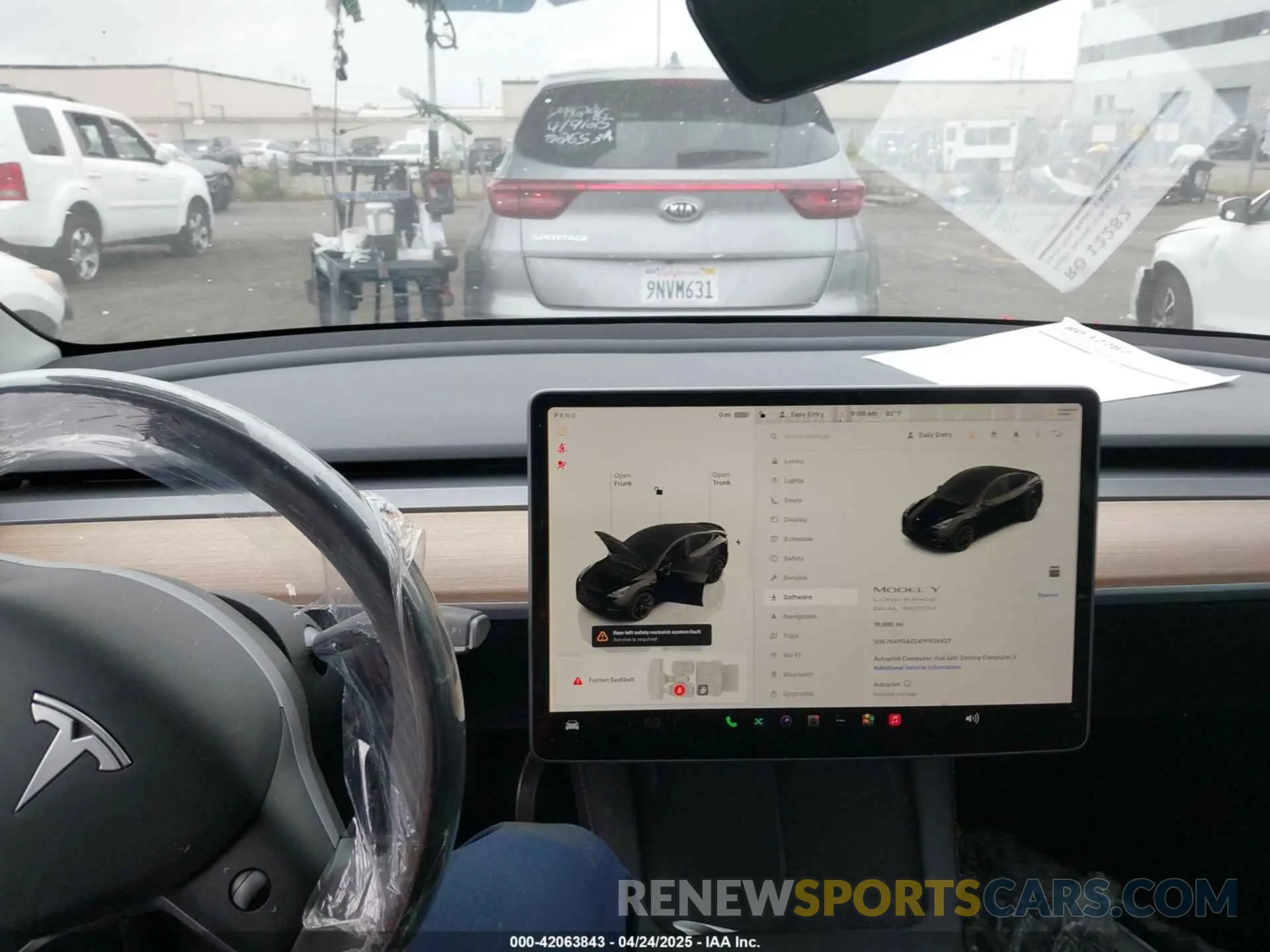 19 Фотография поврежденного автомобиля 7SAYGAEE4PF636427 TESLA MODEL Y 2023