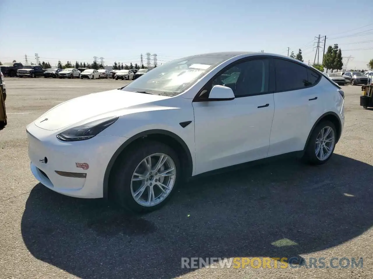 1 Фотография поврежденного автомобиля 7SAYGAEE4PF786487 TESLA MODEL Y 2023
