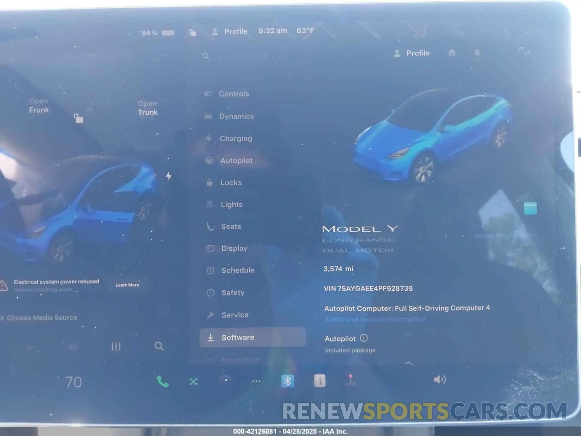 7 Photograph of a damaged car 7SAYGAEE4PF928739 TESLA MODEL Y 2023