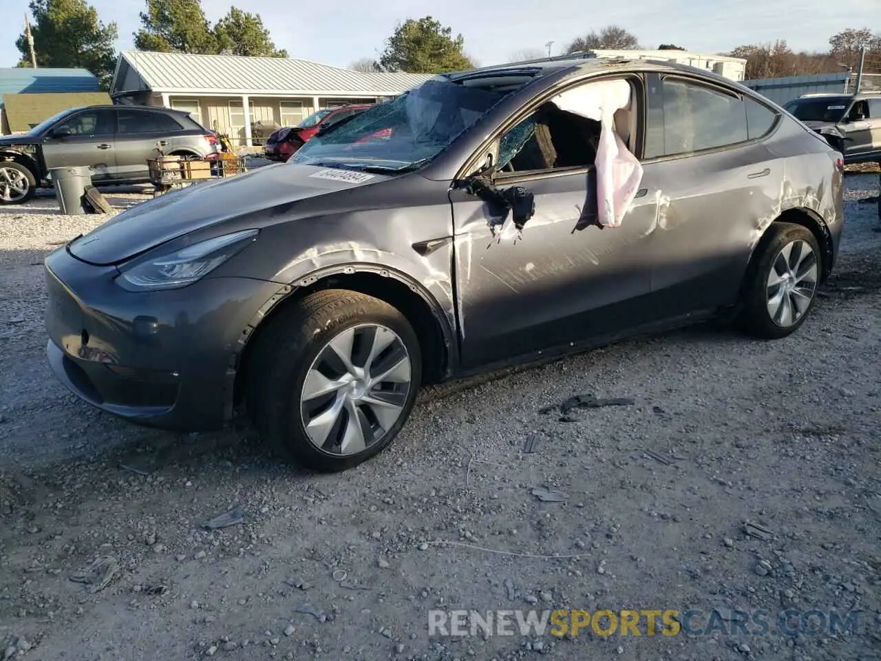 1 Photograph of a damaged car 7SAYGAEE5PF588999 TESLA MODEL Y 2023