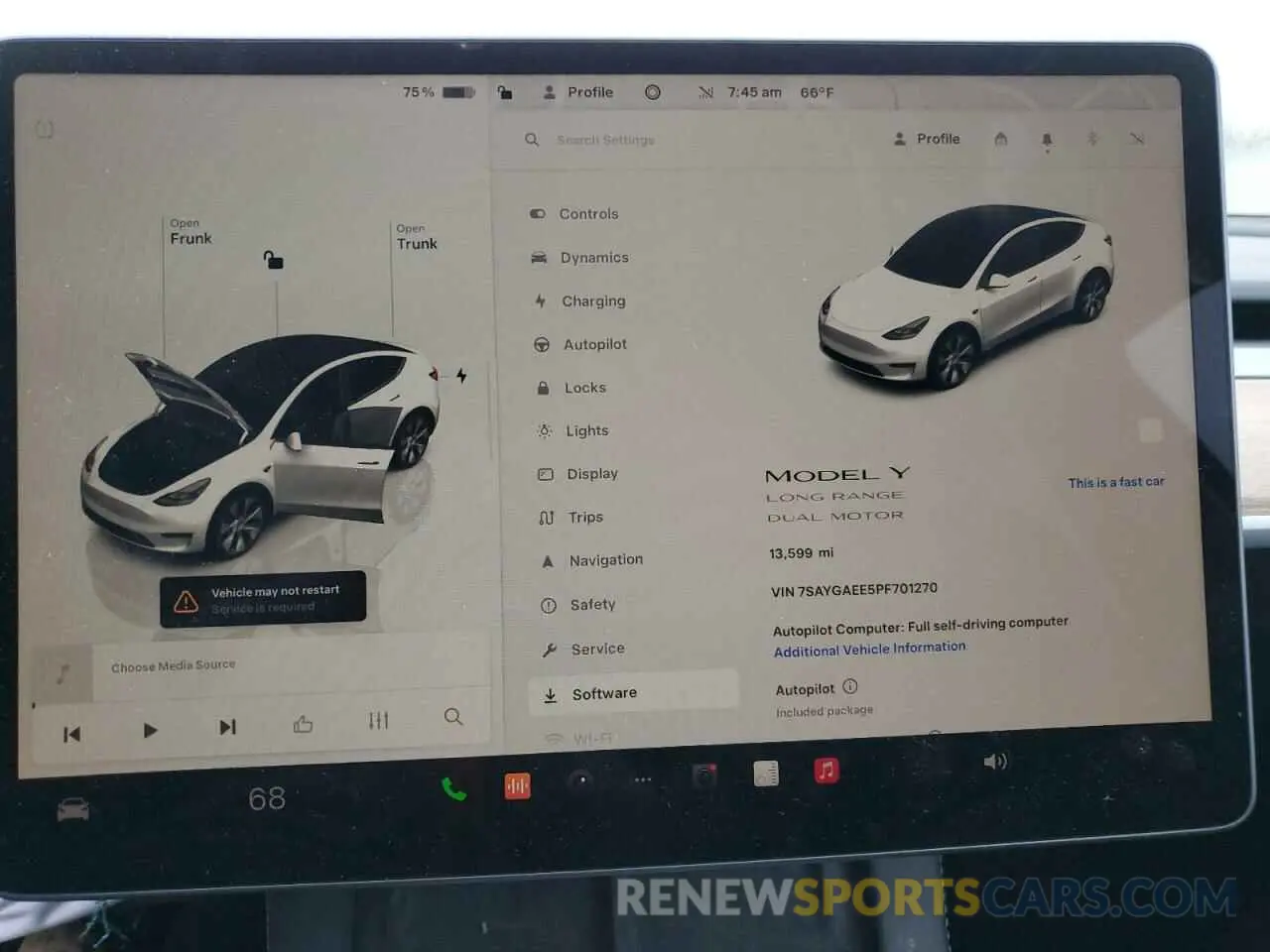 9 Photograph of a damaged car 7SAYGAEE5PF701270 TESLA MODEL Y 2023