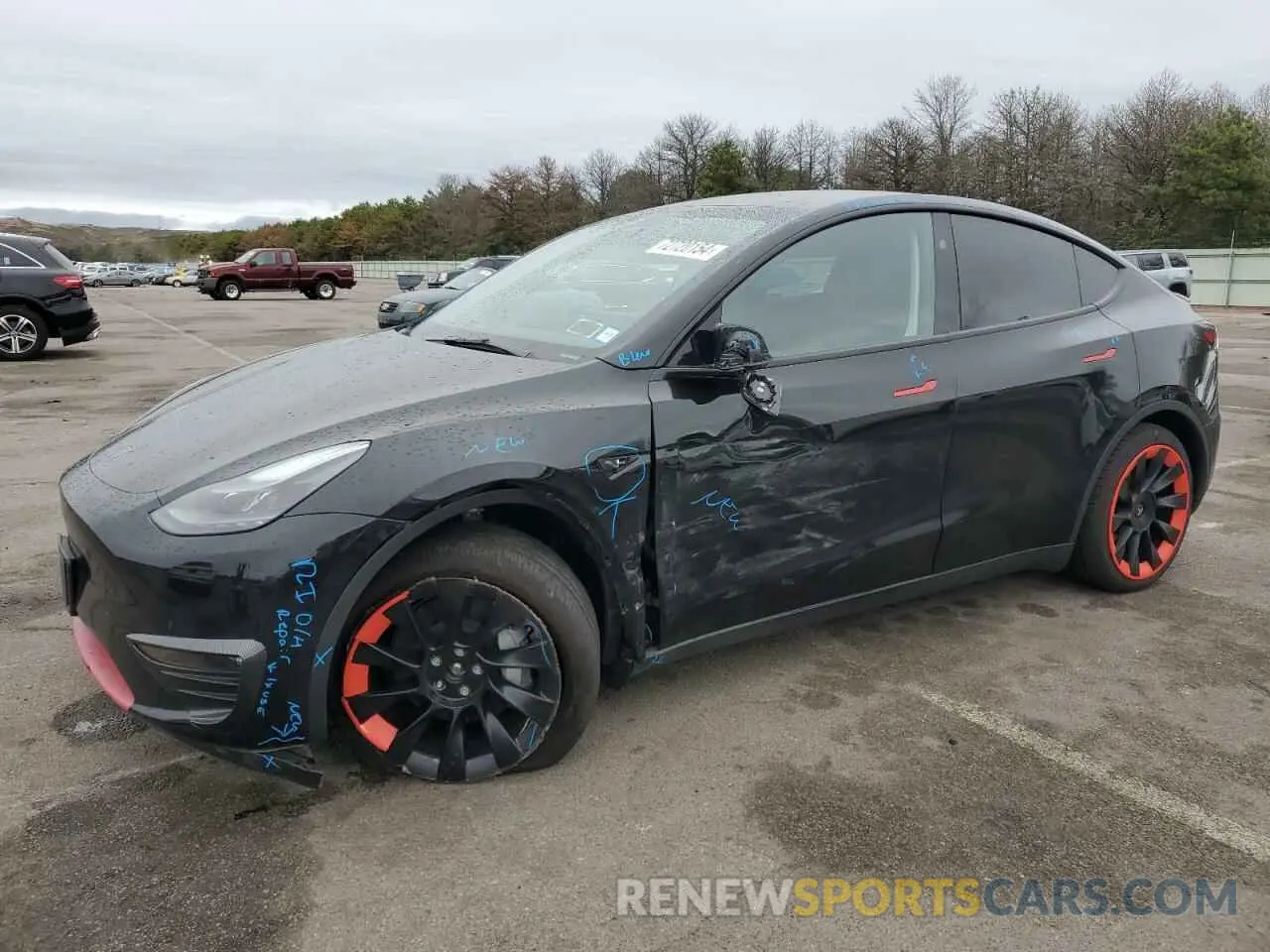 1 Фотография поврежденного автомобиля 7SAYGAEE5PF926448 TESLA MODEL Y 2023