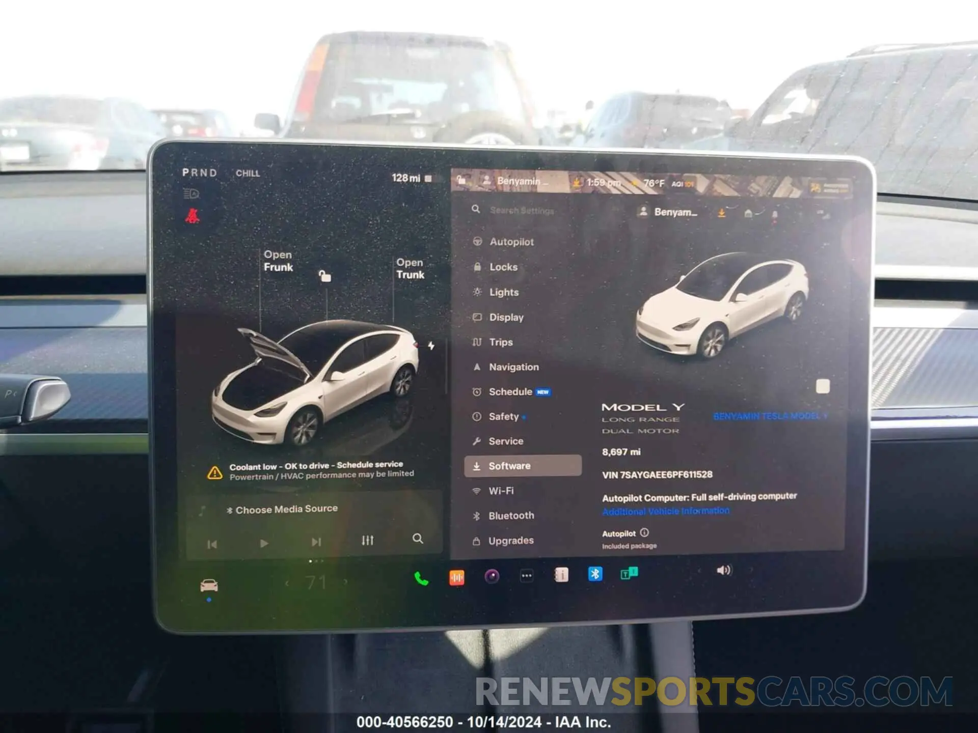 18 Фотография поврежденного автомобиля 7SAYGAEE6PF611528 TESLA MODEL Y 2023
