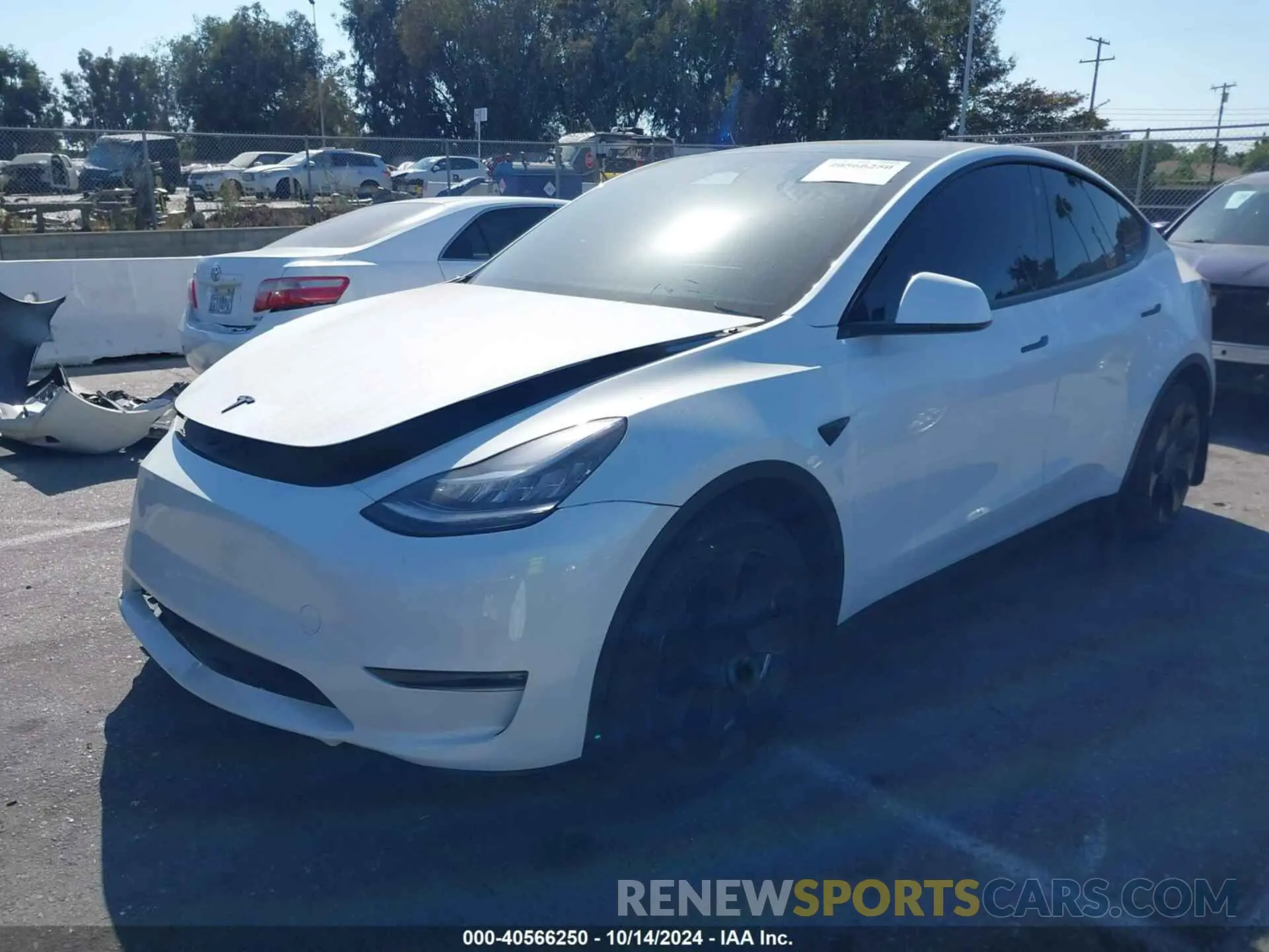 2 Фотография поврежденного автомобиля 7SAYGAEE6PF611528 TESLA MODEL Y 2023