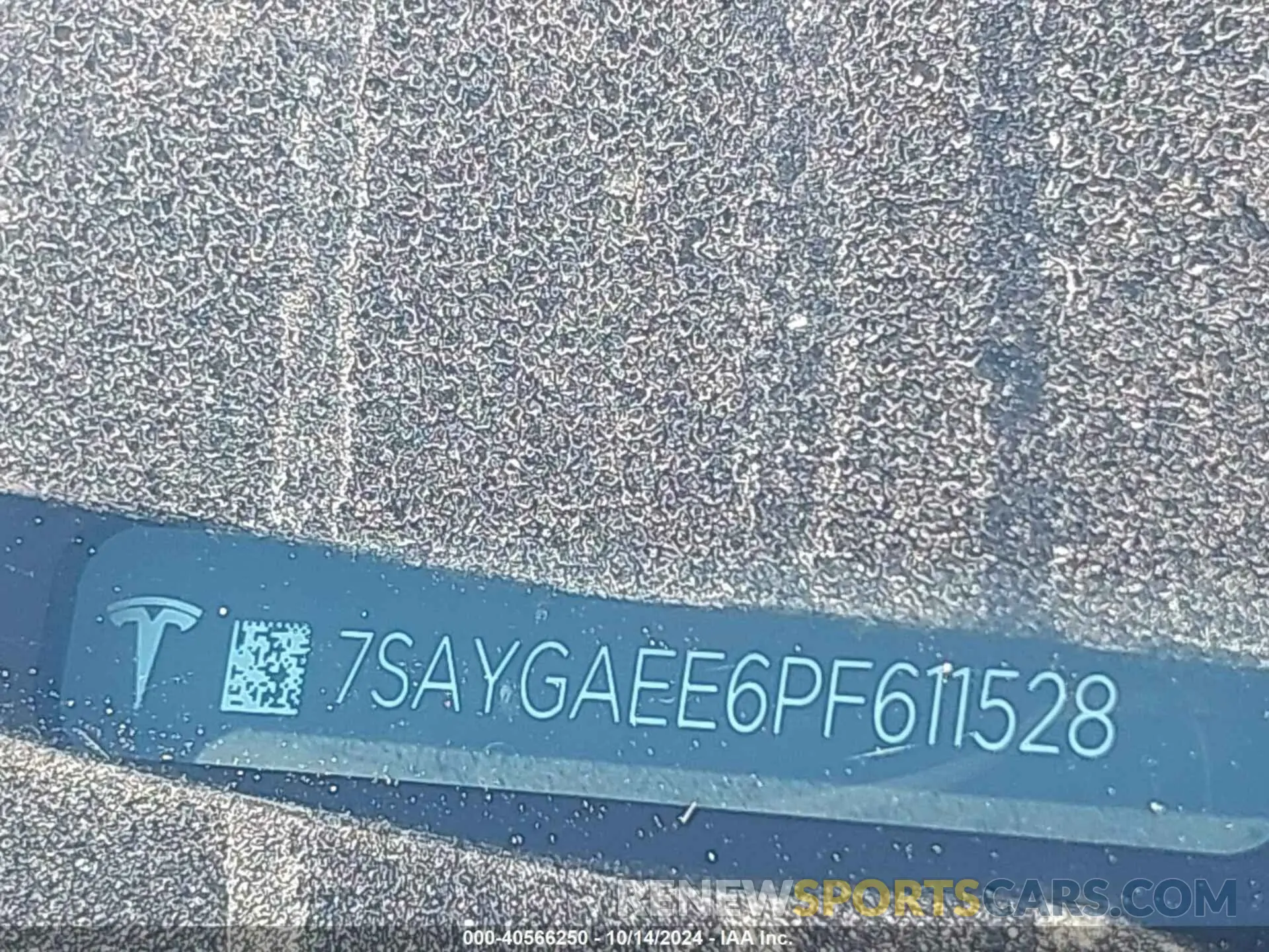 9 Фотография поврежденного автомобиля 7SAYGAEE6PF611528 TESLA MODEL Y 2023