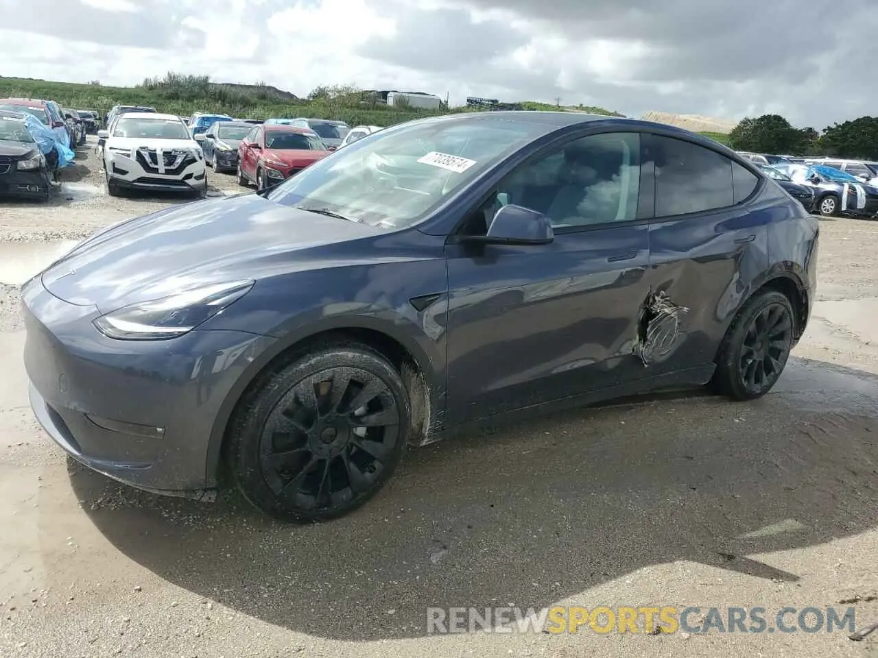 1 Фотография поврежденного автомобиля 7SAYGAEE6PF627048 TESLA MODEL Y 2023