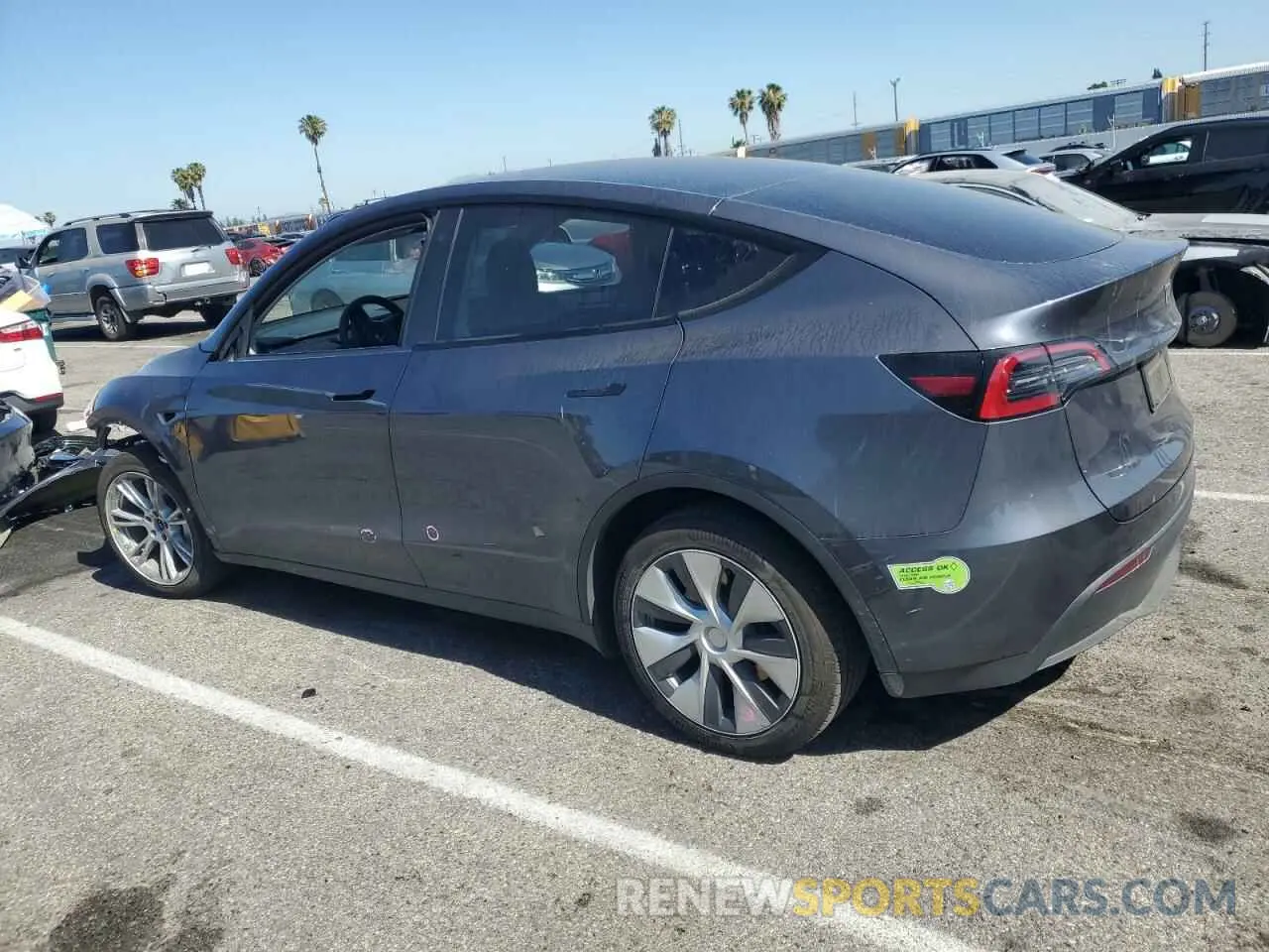 2 Фотография поврежденного автомобиля 7SAYGAEE6PF637837 TESLA MODEL Y 2023