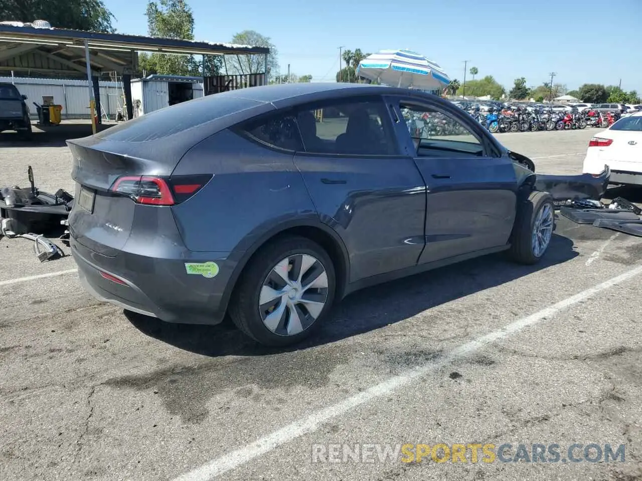 3 Фотография поврежденного автомобиля 7SAYGAEE6PF637837 TESLA MODEL Y 2023