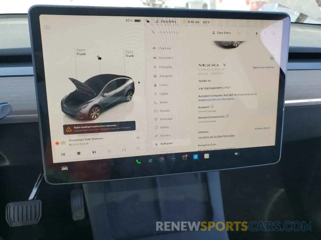 9 Фотография поврежденного автомобиля 7SAYGAEE6PF637837 TESLA MODEL Y 2023