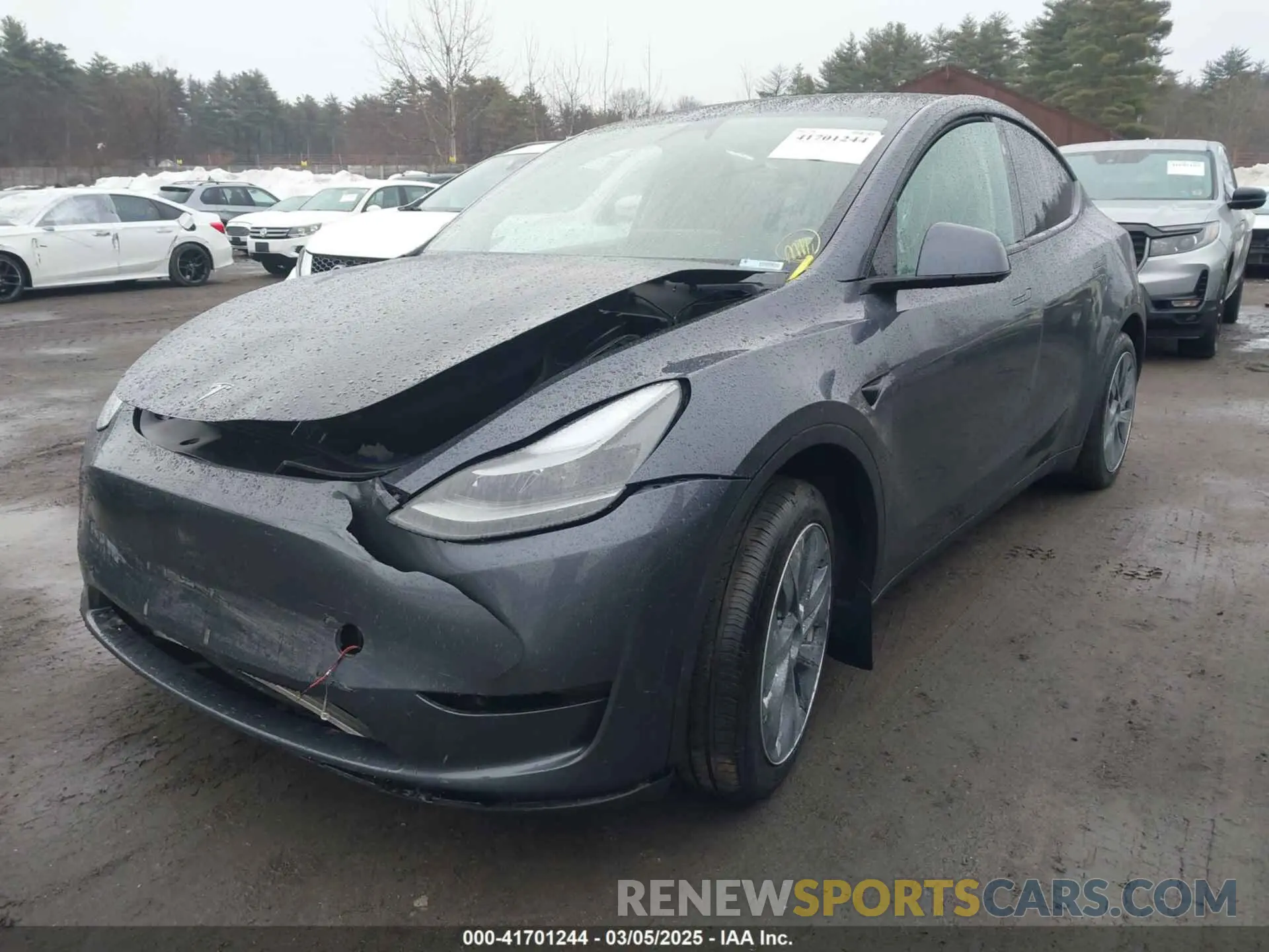 2 Фотография поврежденного автомобиля 7SAYGAEE6PF850027 TESLA MODEL Y 2023