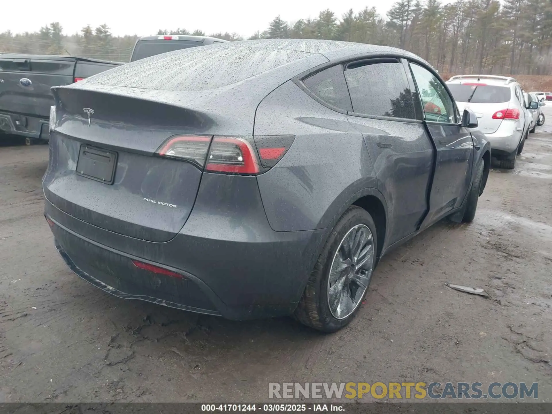 4 Фотография поврежденного автомобиля 7SAYGAEE6PF850027 TESLA MODEL Y 2023