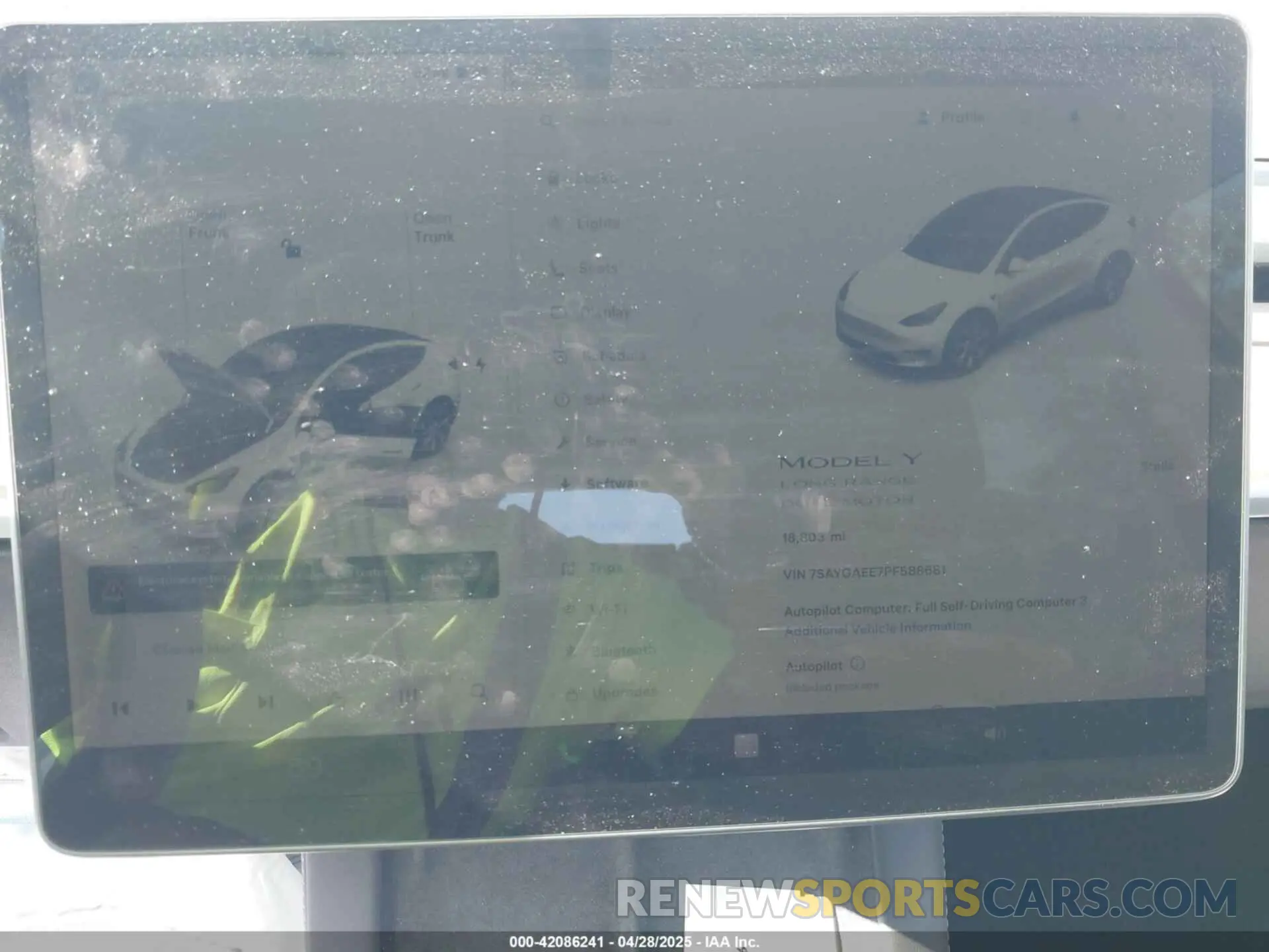 7 Photograph of a damaged car 7SAYGAEE7PF588681 TESLA MODEL Y 2023