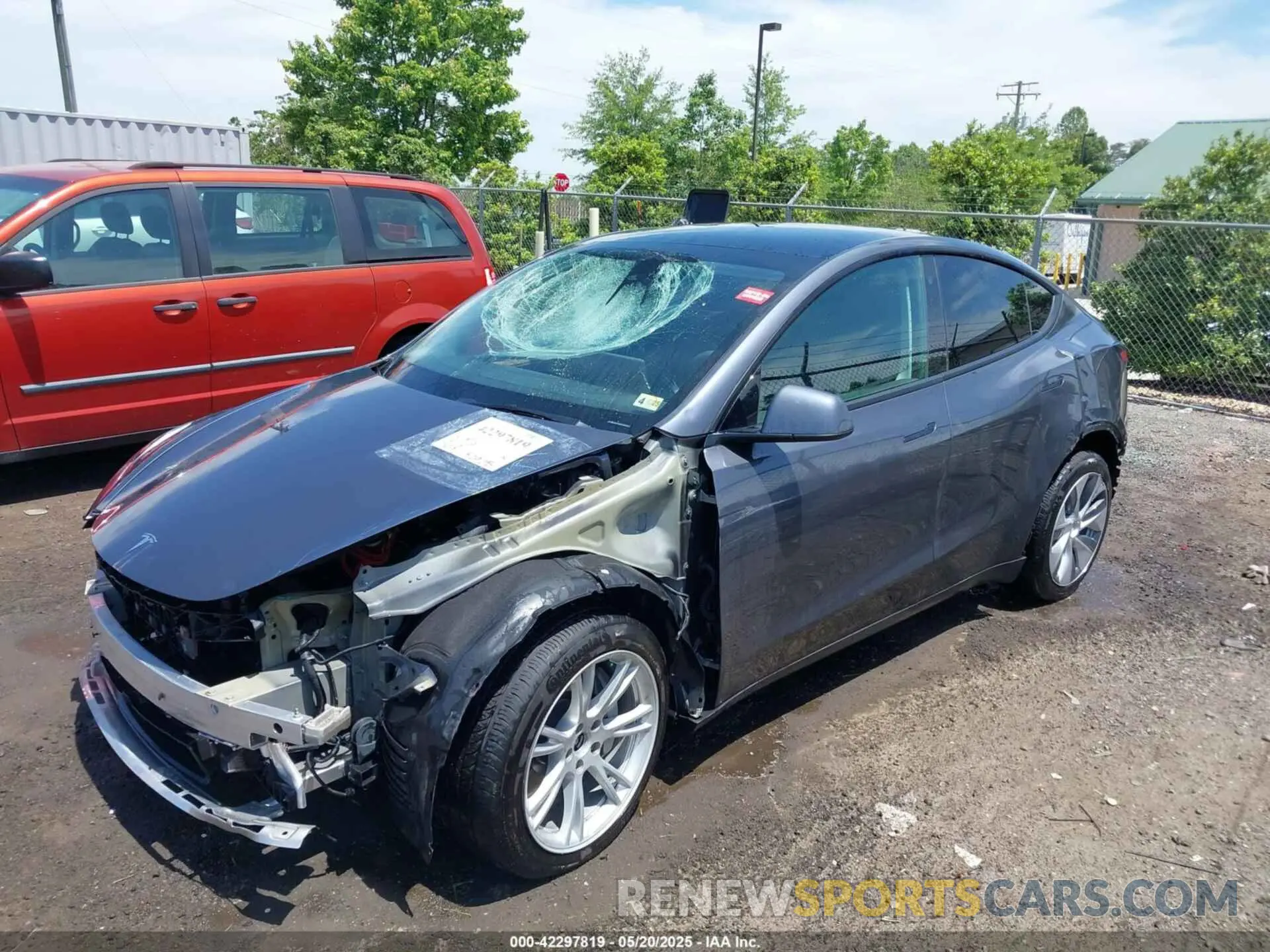 2 Фотография поврежденного автомобиля 7SAYGAEE7PF615751 TESLA MODEL Y 2023