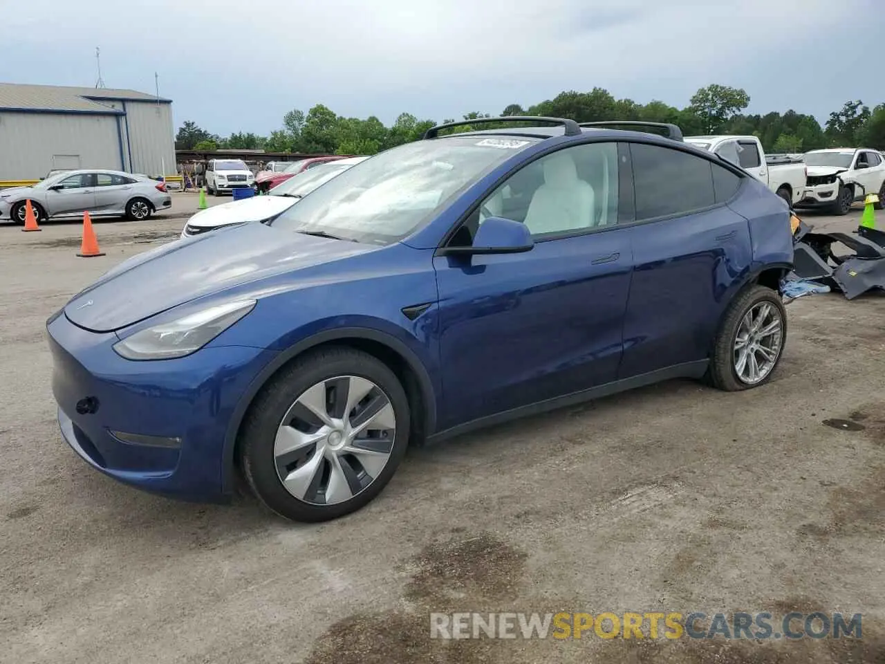 1 Фотография поврежденного автомобиля 7SAYGAEE7PF663198 TESLA MODEL Y 2023