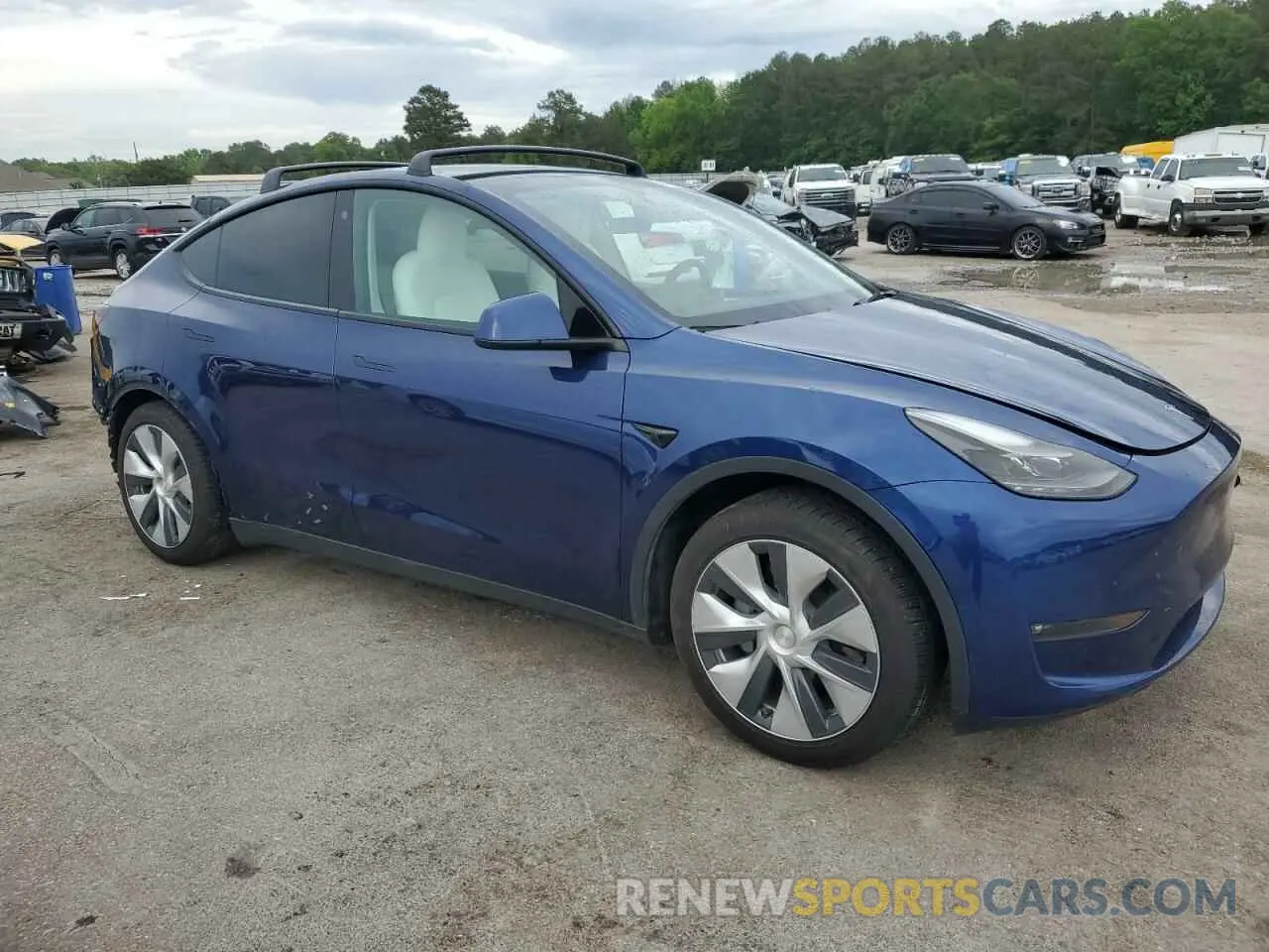 4 Фотография поврежденного автомобиля 7SAYGAEE7PF663198 TESLA MODEL Y 2023