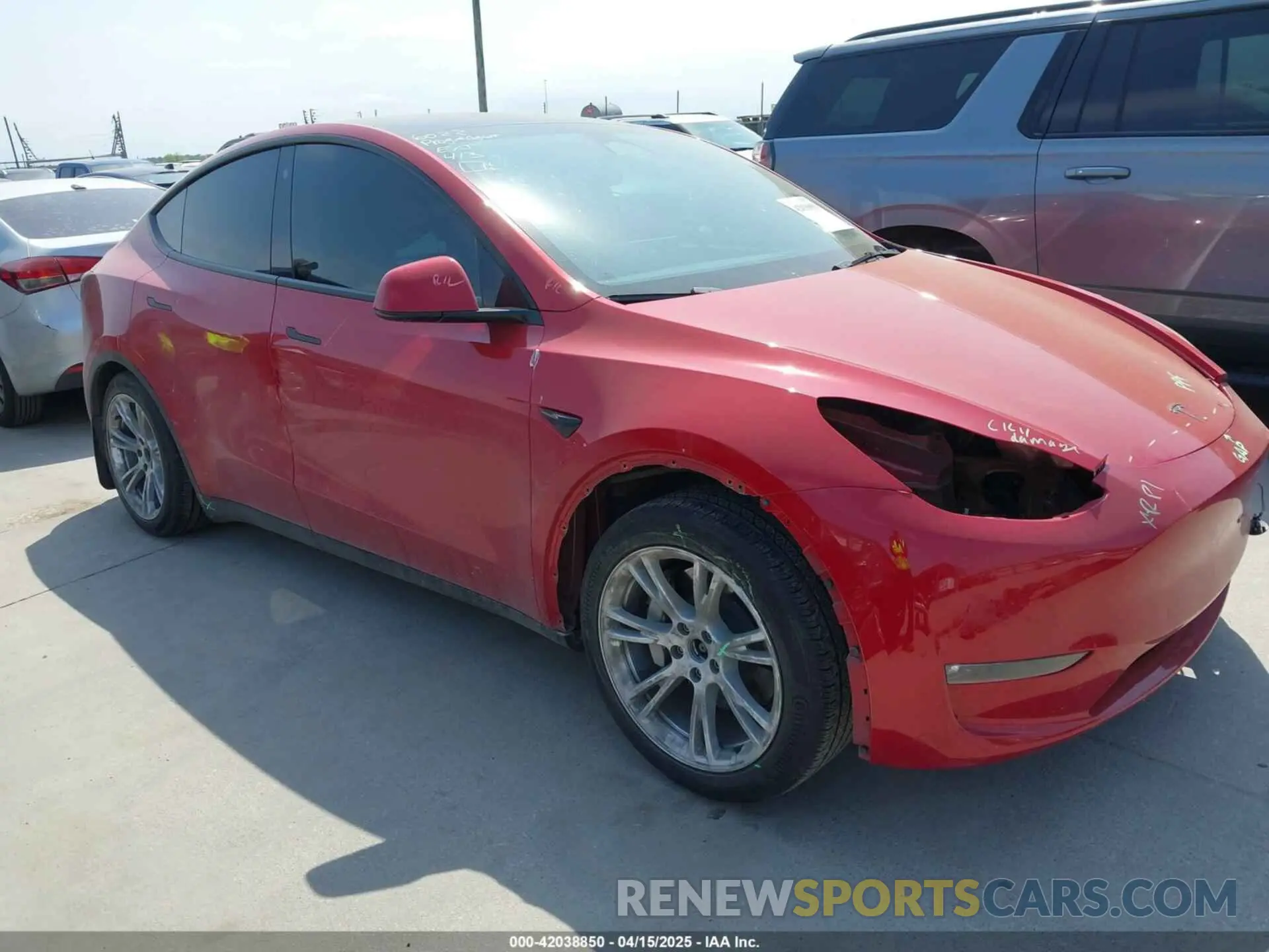 1 Photograph of a damaged car 7SAYGAEE7PF691499 TESLA MODEL Y 2023
