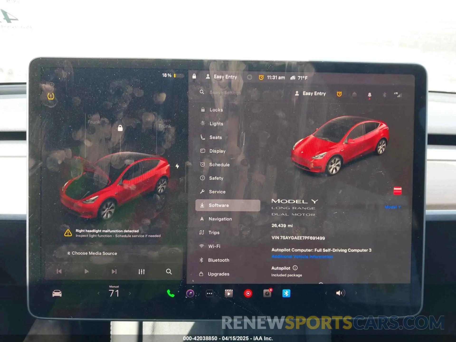 7 Photograph of a damaged car 7SAYGAEE7PF691499 TESLA MODEL Y 2023
