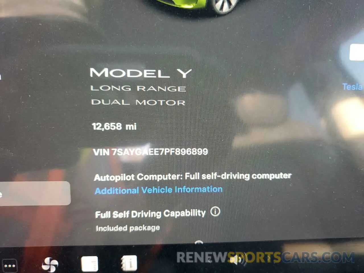 9 Photograph of a damaged car 7SAYGAEE7PF896899 TESLA MODEL Y 2023