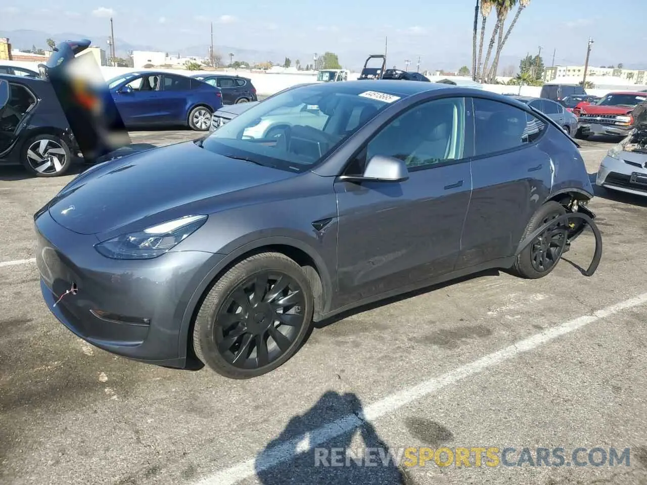 1 Photograph of a damaged car 7SAYGAEE7PF957507 TESLA MODEL Y 2023