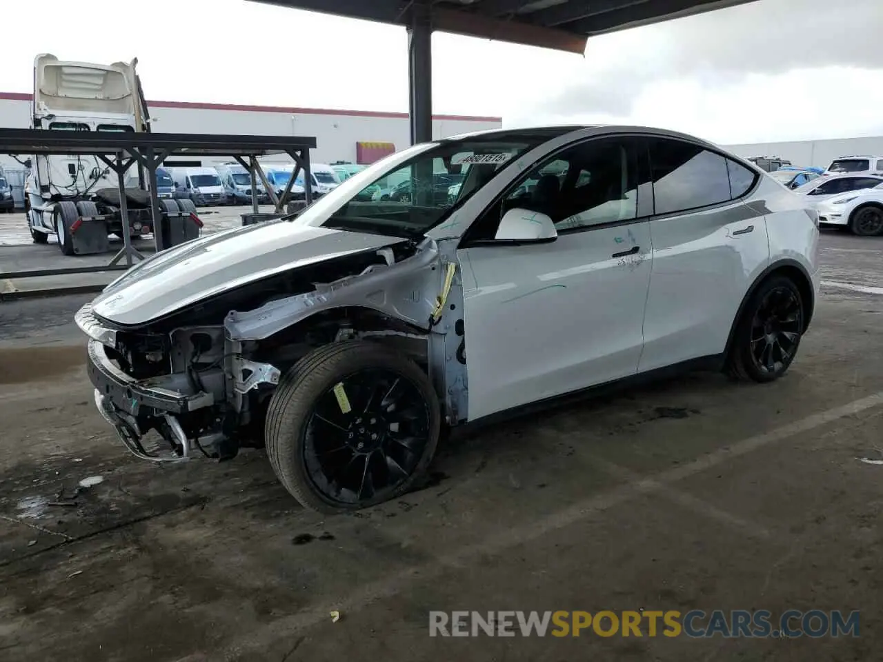 1 Photograph of a damaged car 7SAYGAEE8PF622093 TESLA MODEL Y 2023