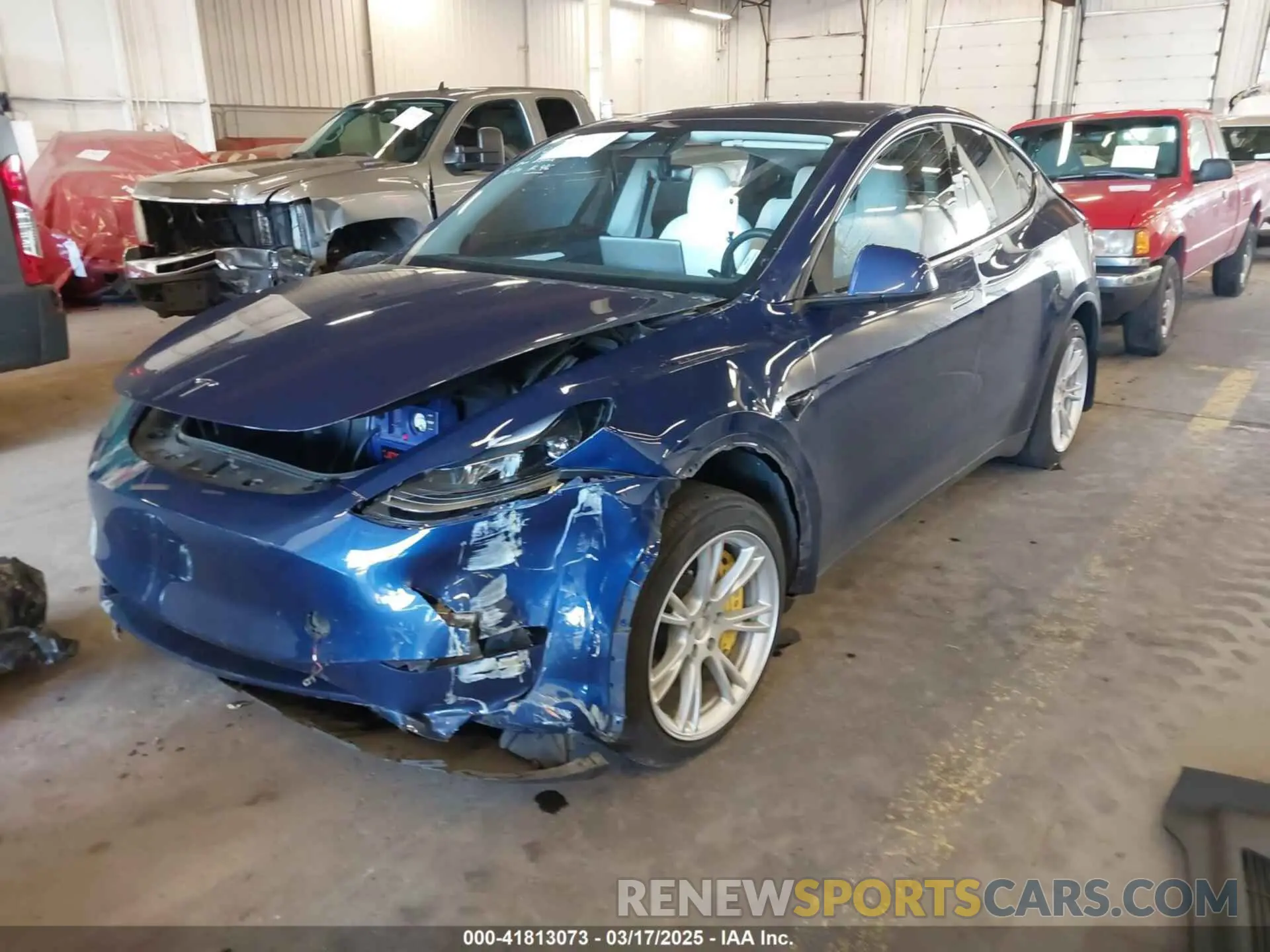2 Фотография поврежденного автомобиля 7SAYGAEE8PF661220 TESLA MODEL Y 2023