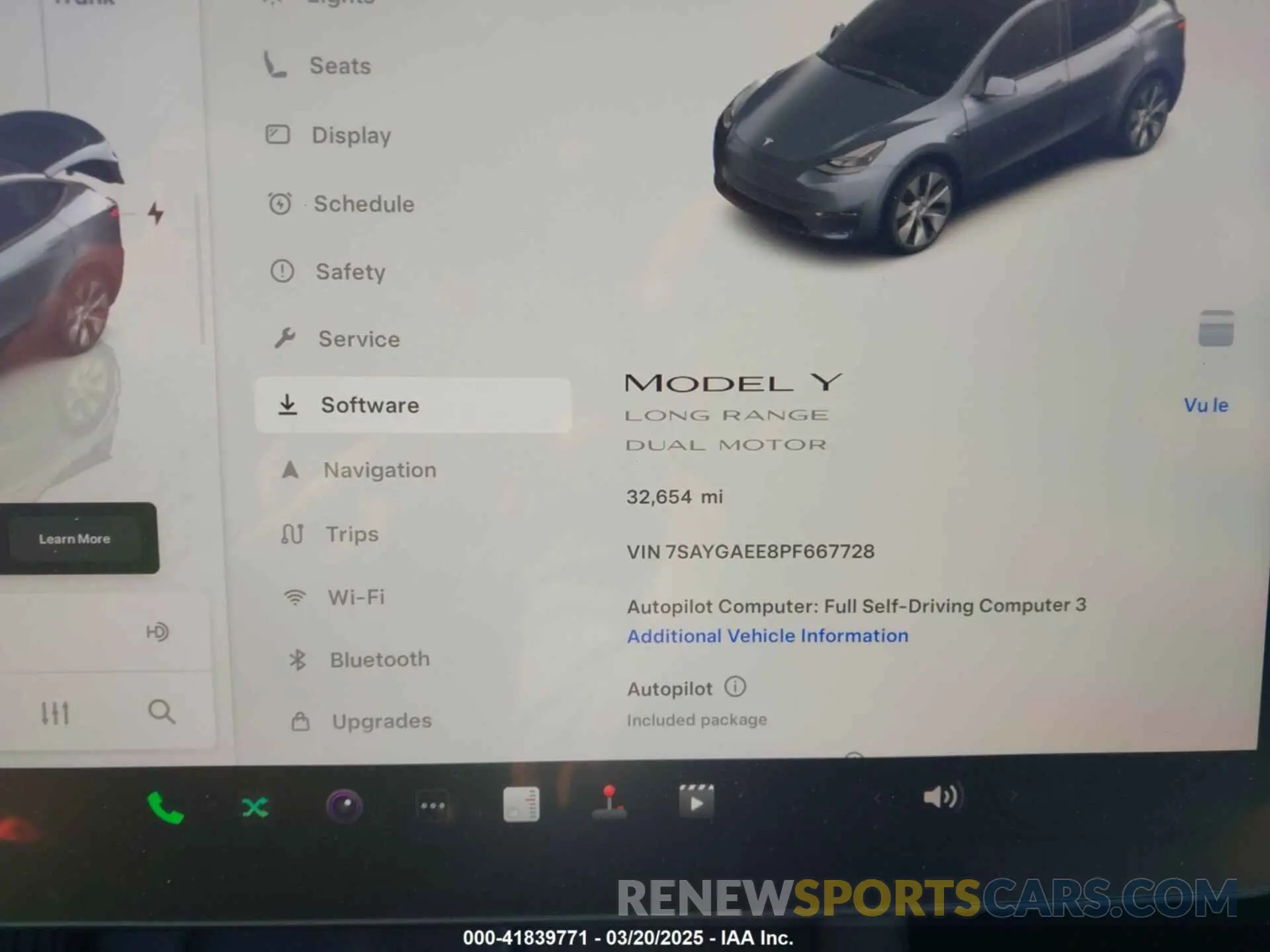7 Photograph of a damaged car 7SAYGAEE8PF667728 TESLA MODEL Y 2023