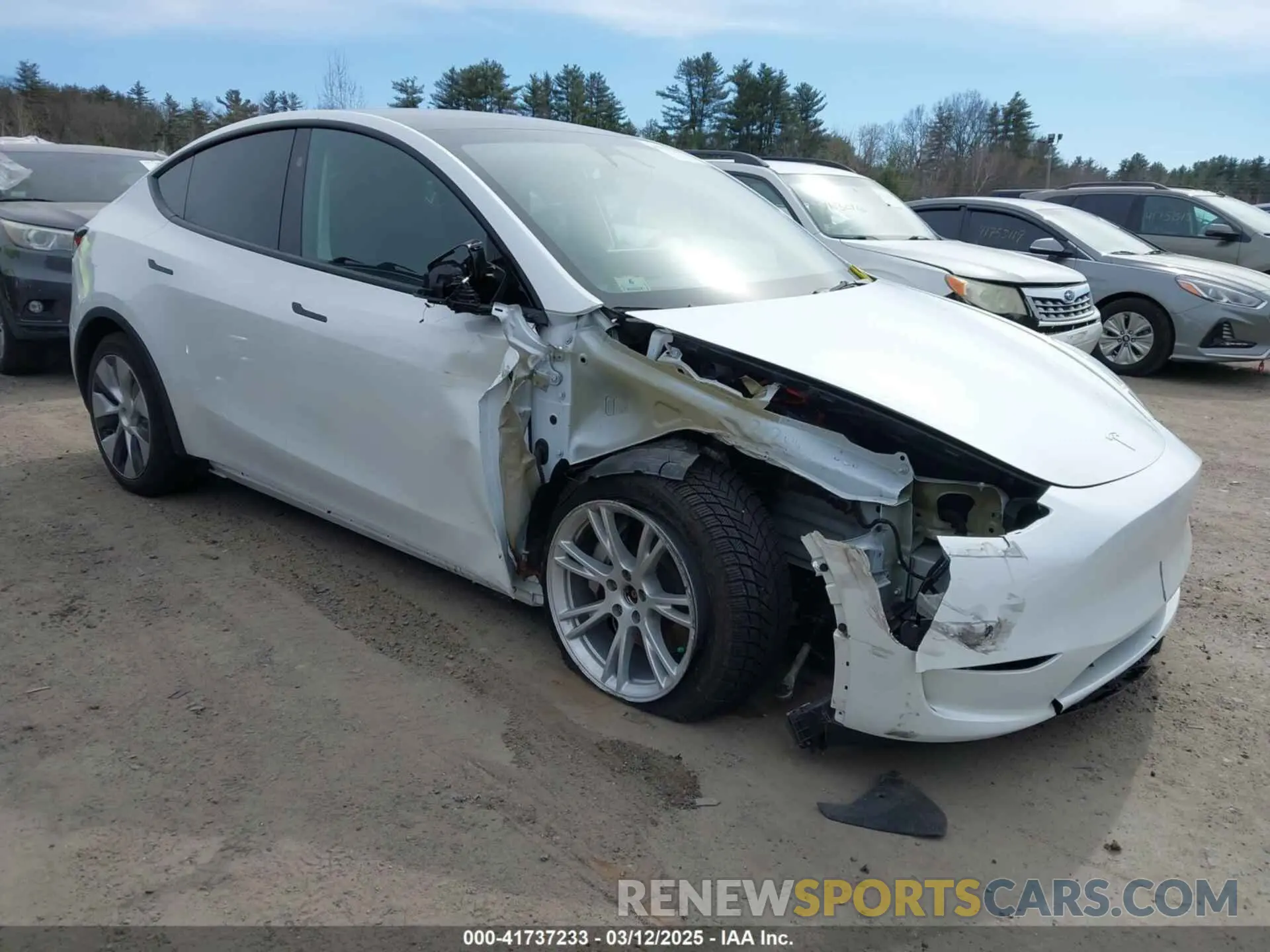 1 Photograph of a damaged car 7SAYGAEE8PF792969 TESLA MODEL Y 2023