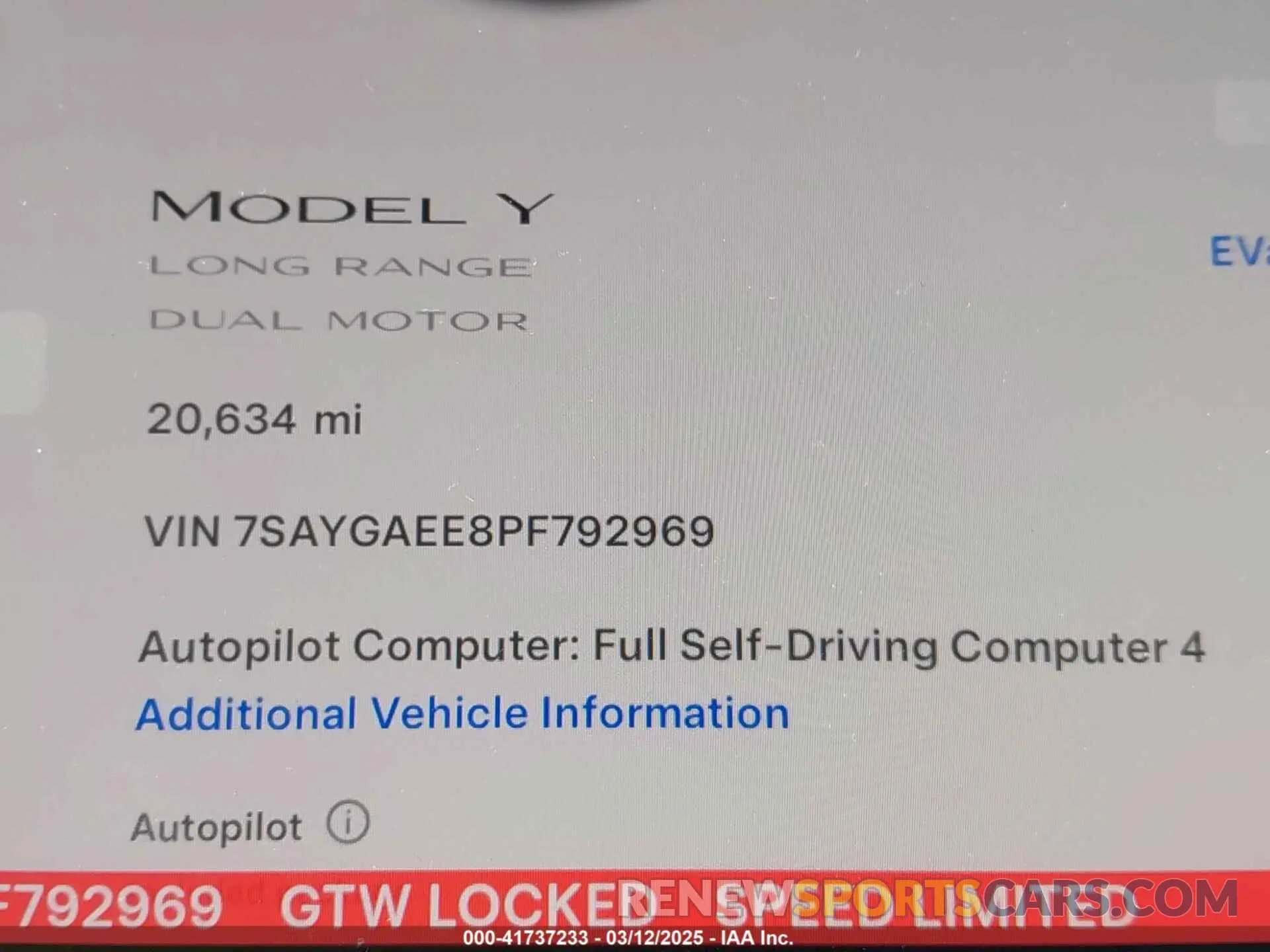 11 Photograph of a damaged car 7SAYGAEE8PF792969 TESLA MODEL Y 2023