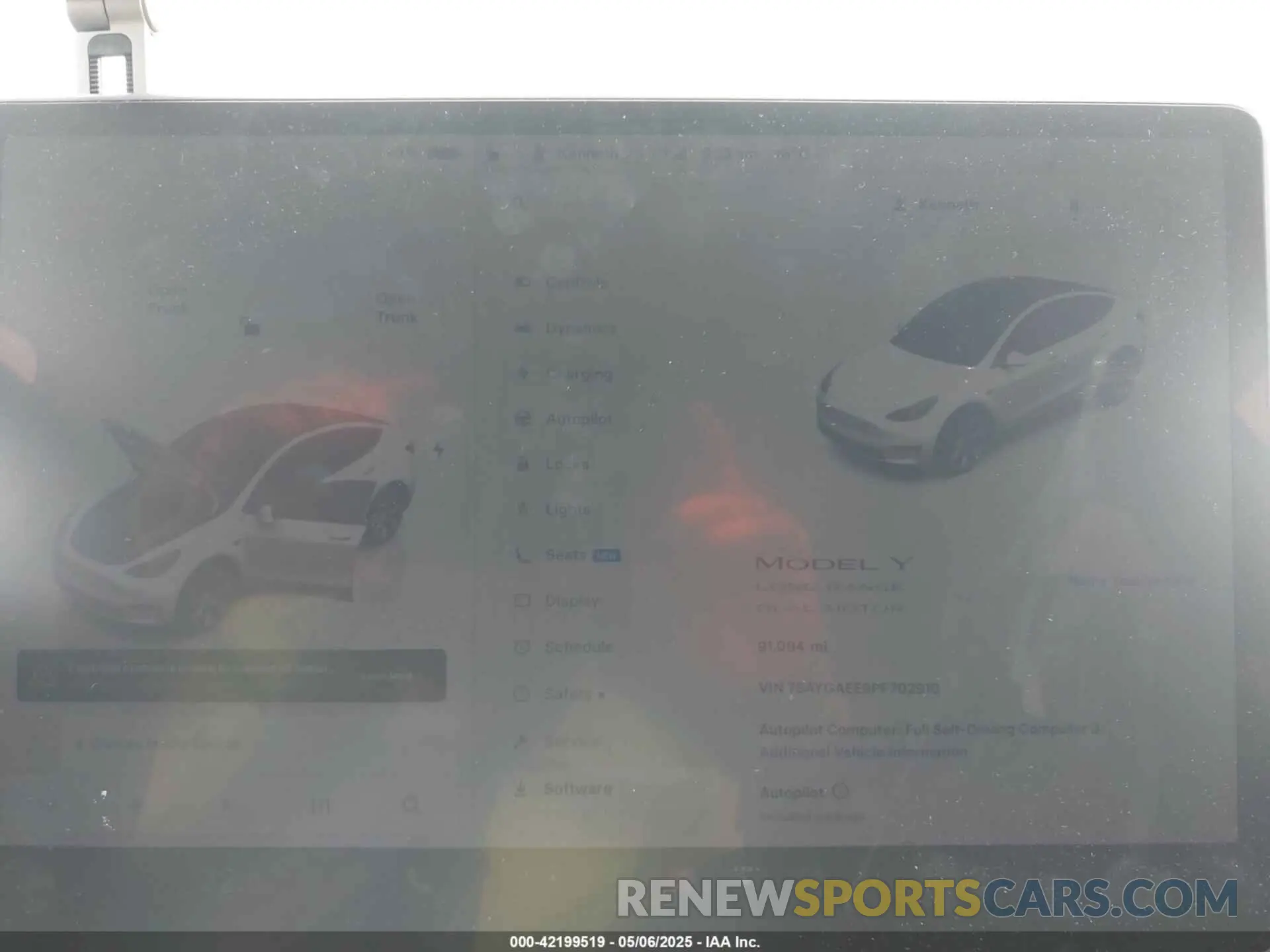 7 Фотография поврежденного автомобиля 7SAYGAEE9PF702910 TESLA MODEL Y 2023