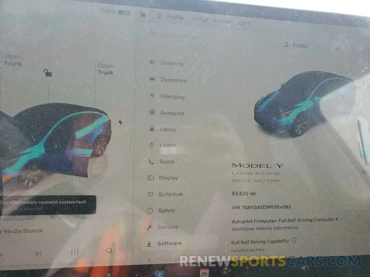 9 Photograph of a damaged car 7SAYGAEE9PF854993 TESLA MODEL Y 2023