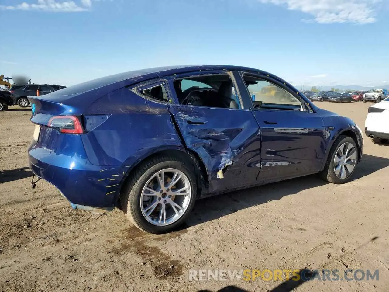 3 Photograph of a damaged car 7SAYGAEE9PF873950 TESLA MODEL Y 2023