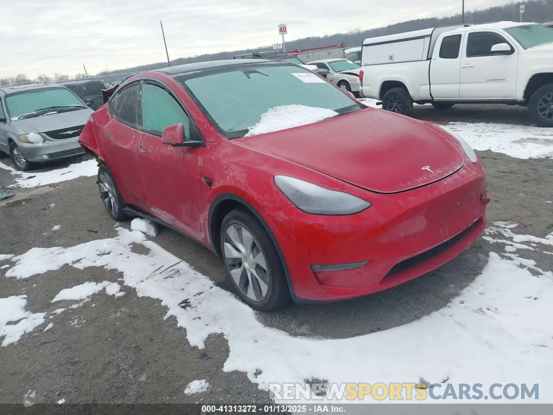 1 Photograph of a damaged car 7SAYGAEE9PF916263 TESLA MODEL Y 2023