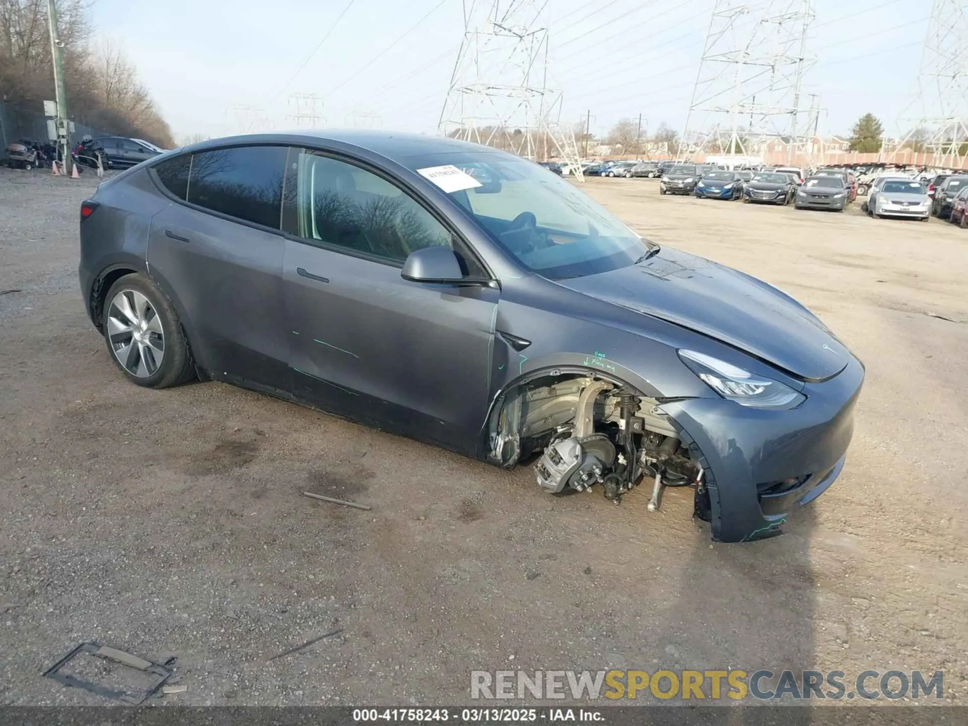 1 Photograph of a damaged car 7SAYGAEEXPF612231 TESLA MODEL Y 2023