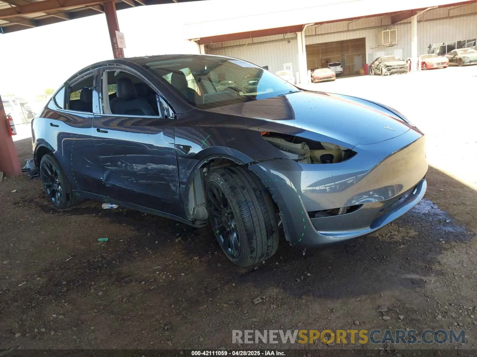 1 Photograph of a damaged car 7SAYGAEEXPF618174 TESLA MODEL Y 2023