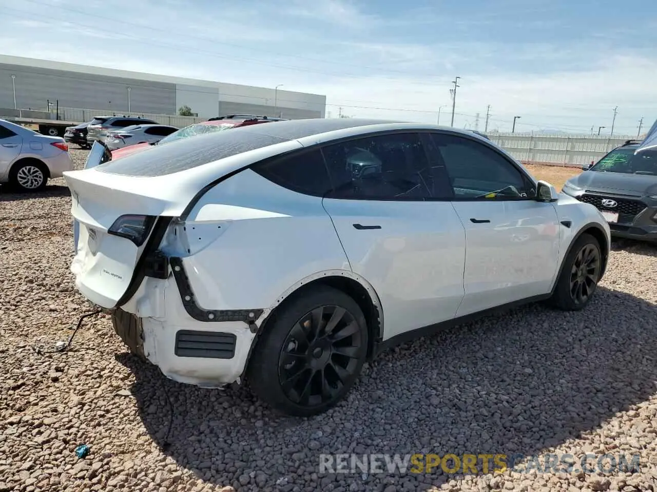 3 Photograph of a damaged car 7SAYGAEEXPF668248 TESLA MODEL Y 2023