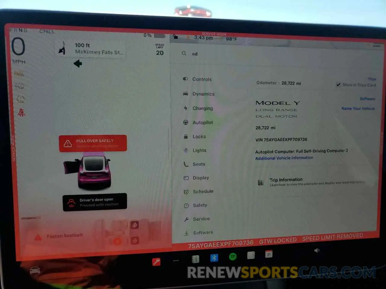 9 Photograph of a damaged car 7SAYGAEEXPF709736 TESLA MODEL Y 2023