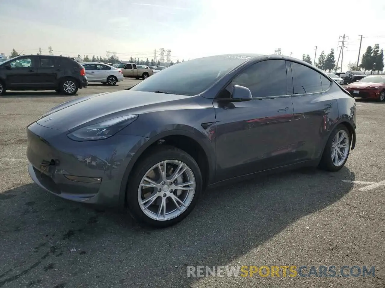1 Photograph of a damaged car 7SAYGDED1PF979995 TESLA MODEL Y 2023