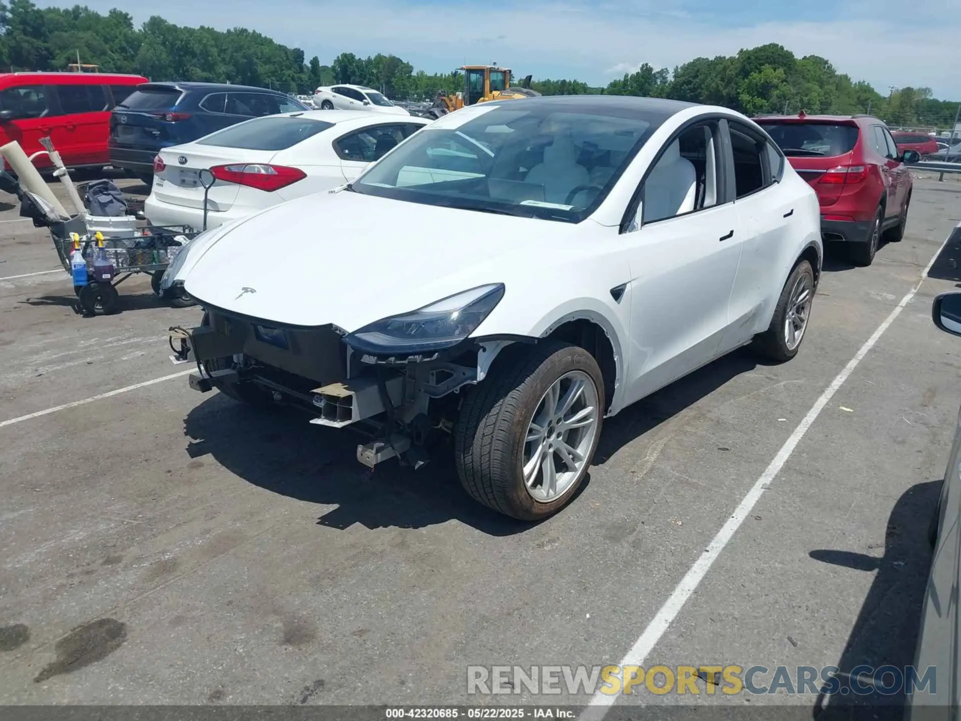 2 Photograph of a damaged car 7SAYGDED2PF931521 TESLA MODEL Y 2023
