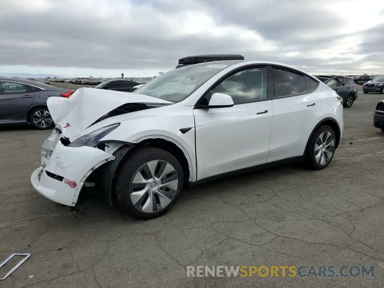 1 Photograph of a damaged car 7SAYGDED2PF956256 TESLA MODEL Y 2023