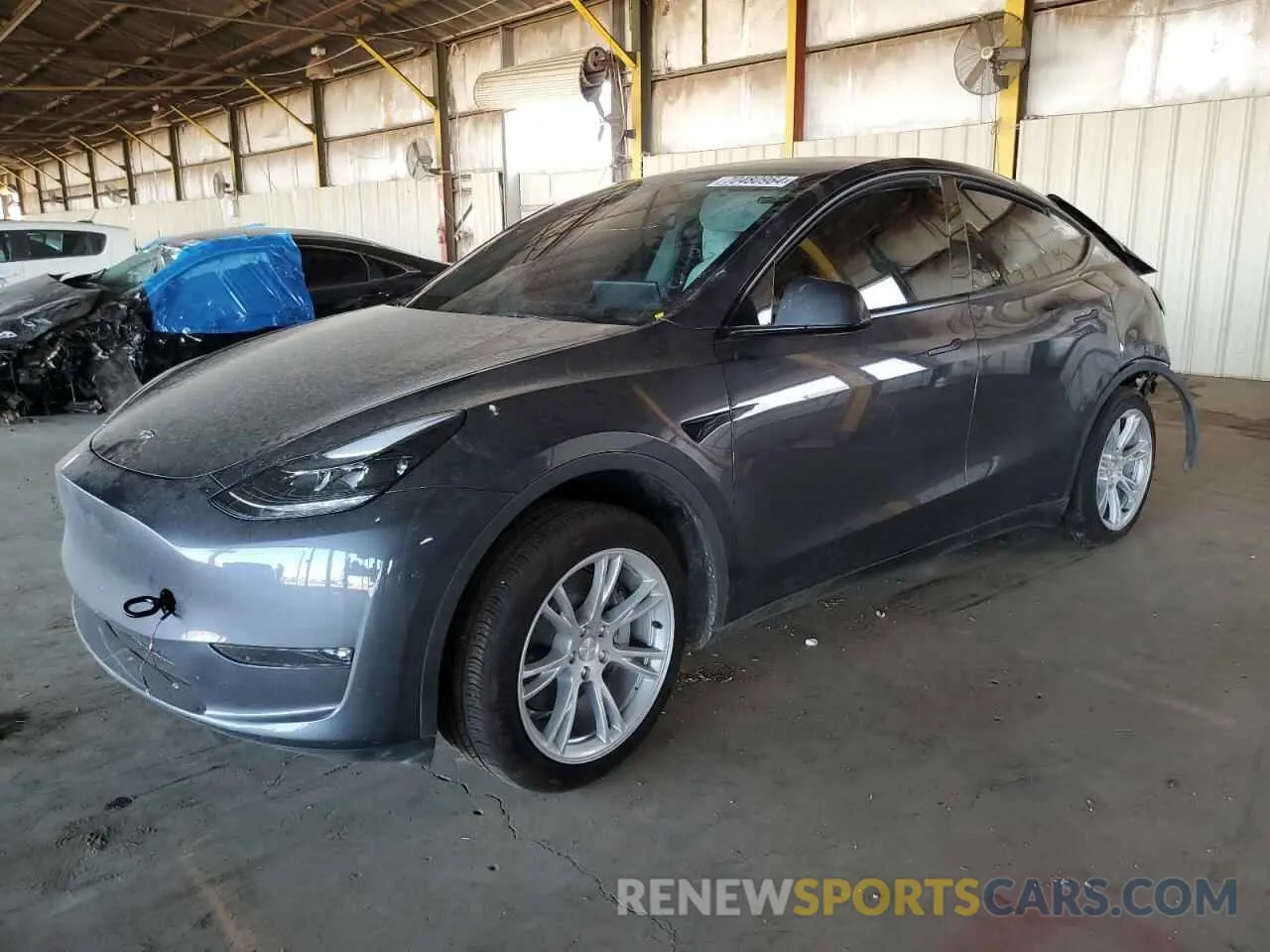 1 Photograph of a damaged car 7SAYGDED3PF971865 TESLA MODEL Y 2023