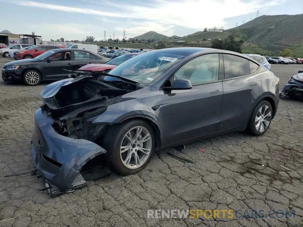 1 Photograph of a damaged car 7SAYGDED7PF967141 TESLA MODEL Y 2023