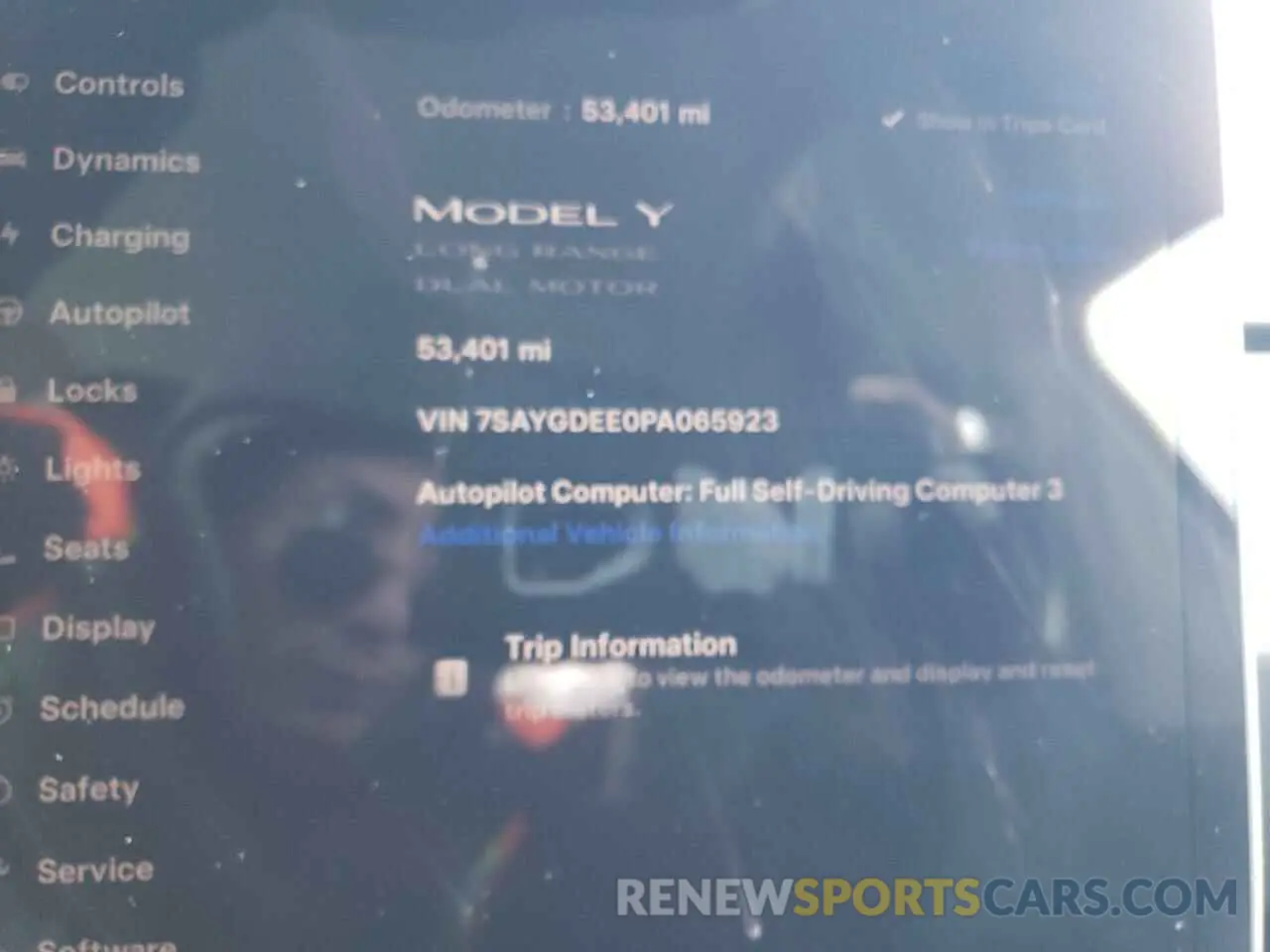 9 Фотография поврежденного автомобиля 7SAYGDEE0PA065923 TESLA MODEL Y 2023