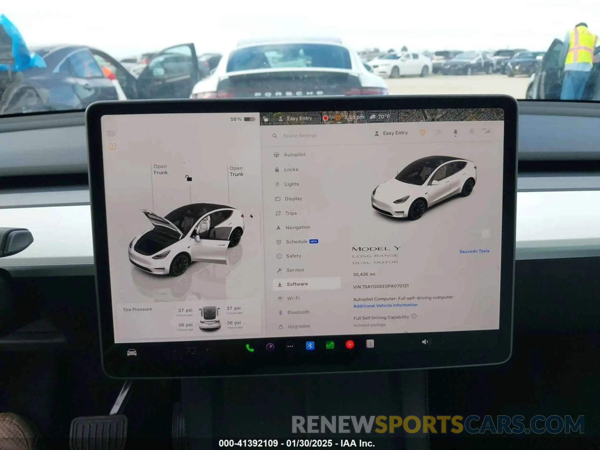 17 Фотография поврежденного автомобиля 7SAYGDEE0PA070121 TESLA MODEL Y 2023