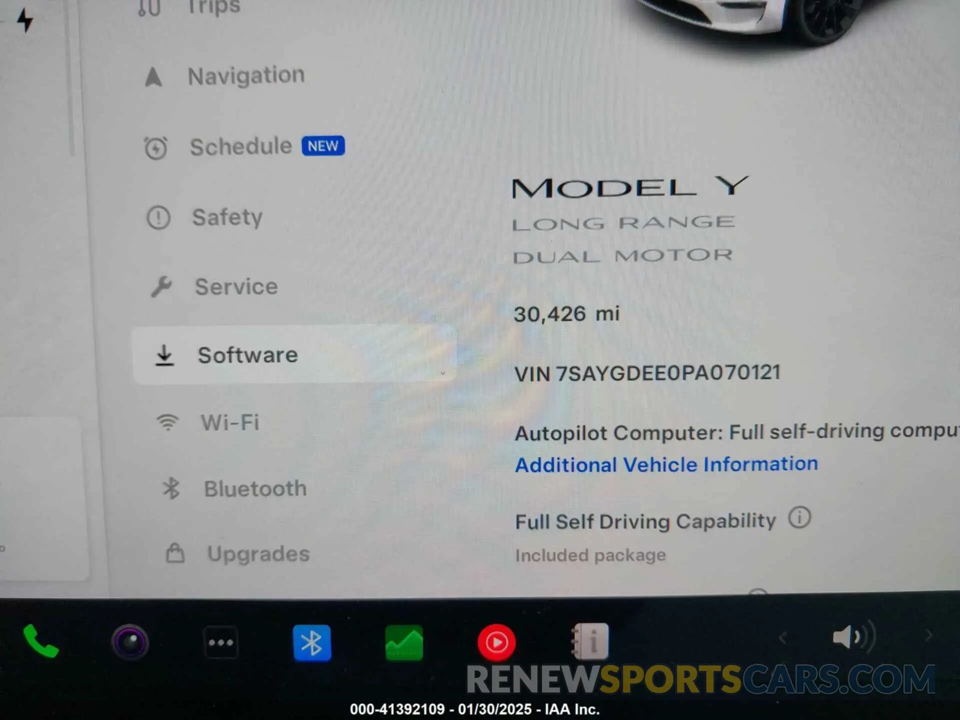 7 Фотография поврежденного автомобиля 7SAYGDEE0PA070121 TESLA MODEL Y 2023