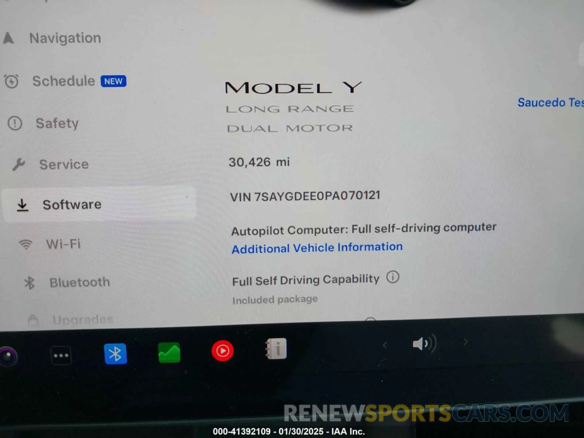 9 Фотография поврежденного автомобиля 7SAYGDEE0PA070121 TESLA MODEL Y 2023