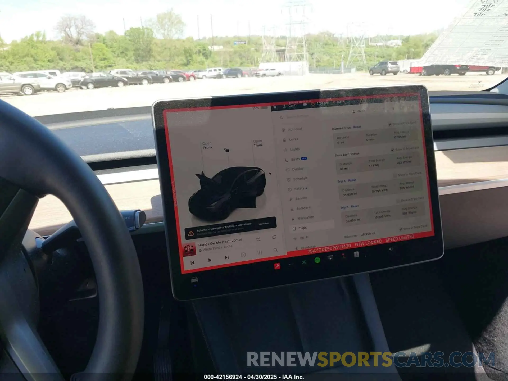 19 Фотография поврежденного автомобиля 7SAYGDEE0PA111430 TESLA MODEL Y 2023