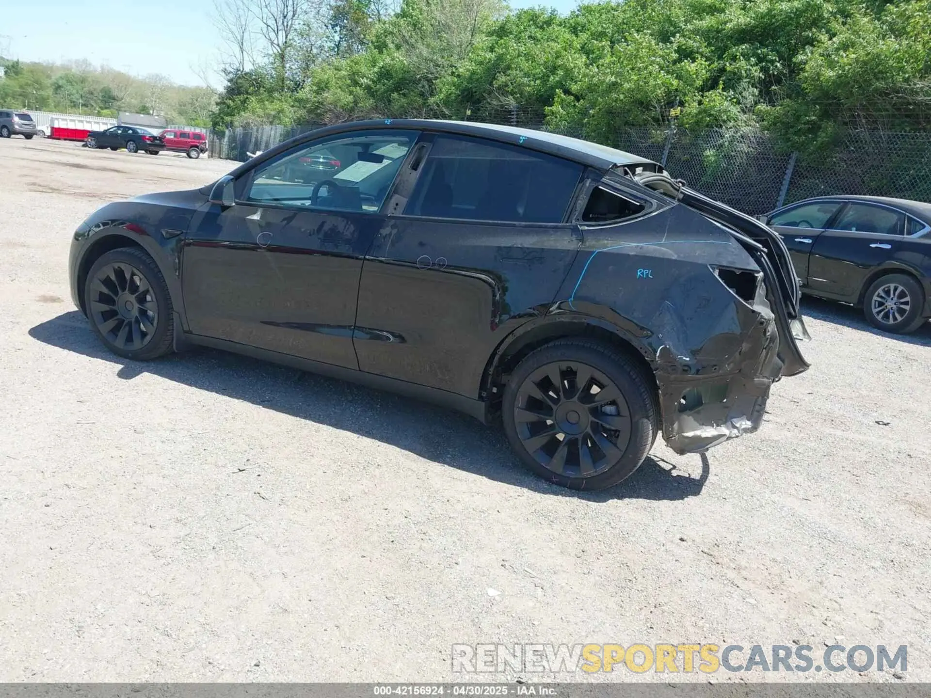 3 Фотография поврежденного автомобиля 7SAYGDEE0PA111430 TESLA MODEL Y 2023
